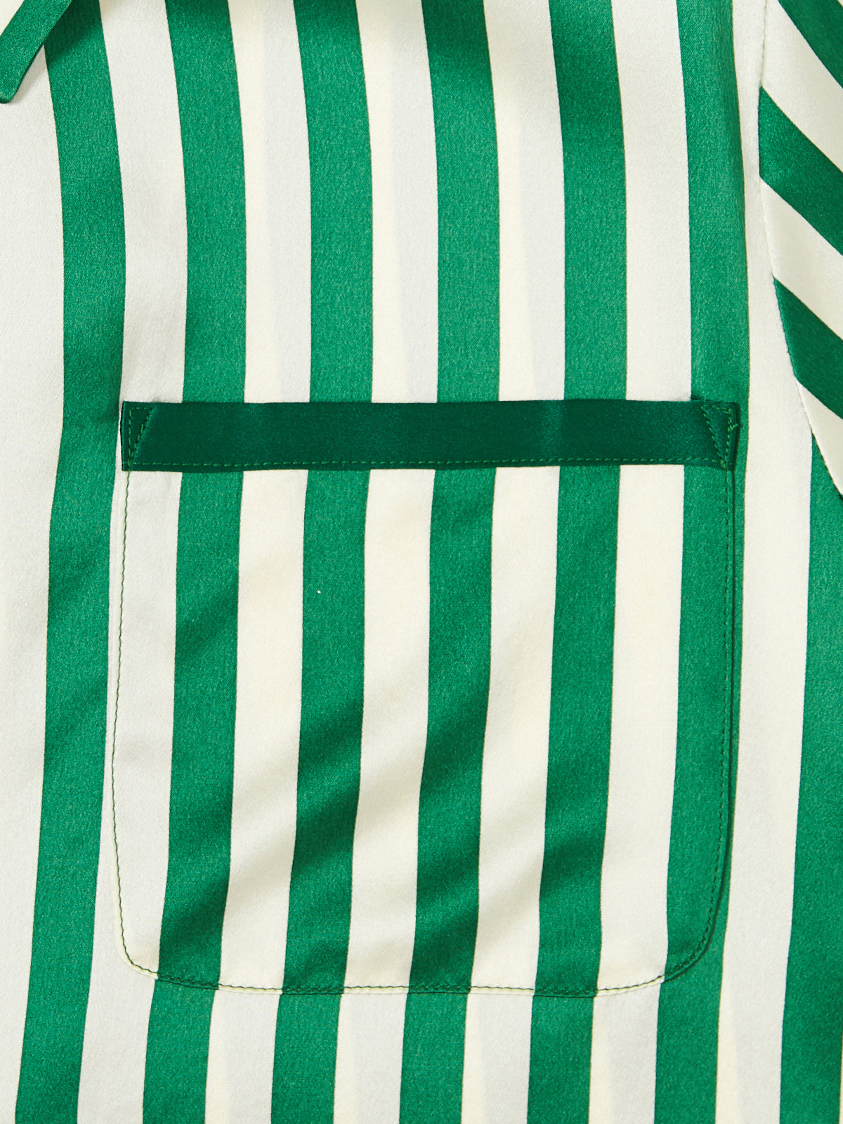 Ruthie Top in Emerald  Ready-to-Wear Designer Silk Pajama Top