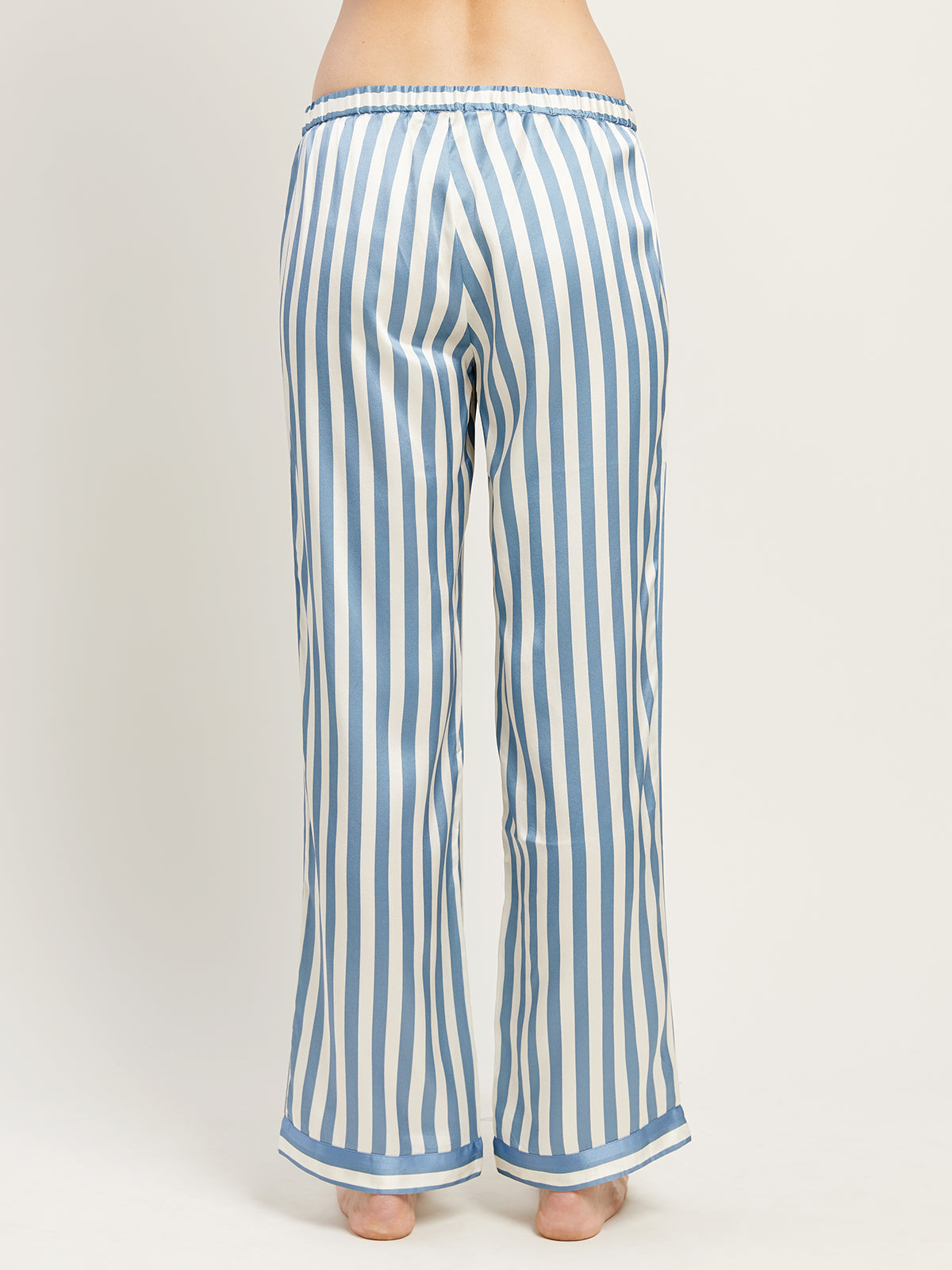 Chantal Pant in Periwinkle | Luxury Silk Pajama Pants | PJ Pants